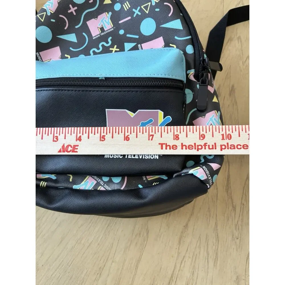 MTV Mini Backpack Retro Vintage 80s 90s Memphis Concert Dopamine Geometric Y2K